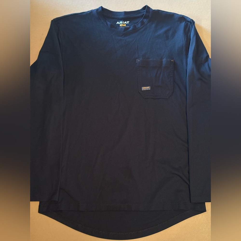 Ariat Rebar Shirt Mens Size M Black
